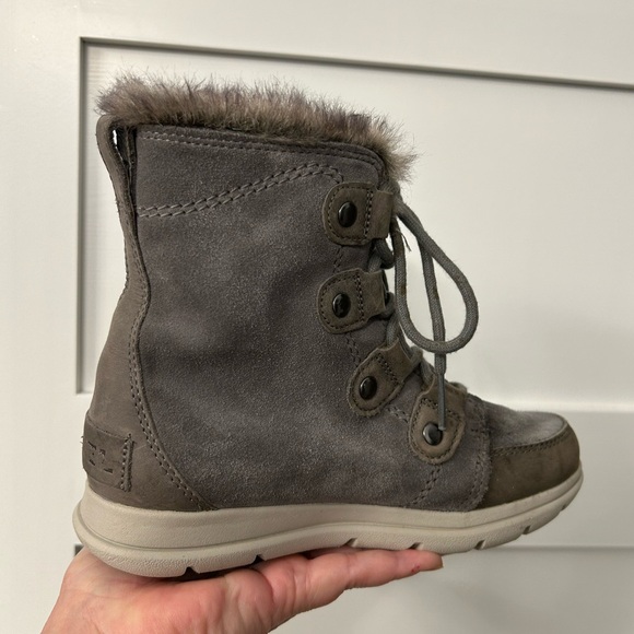 Sorel Joan Gray Waterproof Boots Size 6.5 - Picture 6 of 9